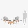 Set Viridis de 2 butacas y 1 mesa en Multicolor - Sillones y sofás, Uruguay | Kavehome, vista 8 de 8
