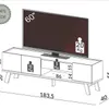Rack 183cm Linea Lisboa 100% MDF - Muebles para TV, Uruguay | Balton, vista 6 de 11