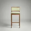 BANCO ALTO PARA BARRA - ESTERILLA - TAPIZADO TELA BEIGE en Madera natural - Butacas, banquetas y puffs, Uruguay | Champagne Home, vista 1 de 4