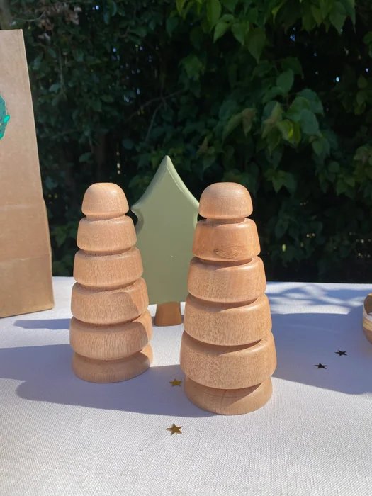 Set de pinitos – x2 en Madera natural - Decoración, Uruguay | Dreams On Time