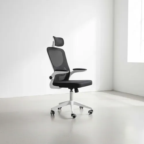 Asiento De Oficina Malla Negro Hy-697 en Negro - Escritorios y sillas de escritorio, Uruguay | Divino