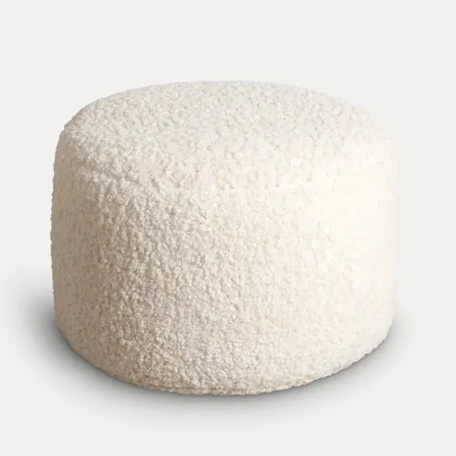 Puff bucle en Blanco - Butacas, banquetas y puffs, Uruguay | Pieza Clave