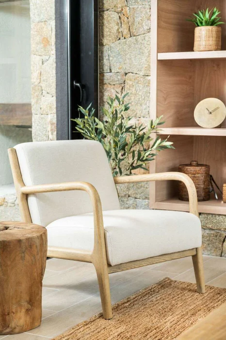 BUTACA HAMPTONS - FRESNO Y LINO en Blanco - Butacas, banquetas y puffs, Uruguay | La Iberica, vista 23