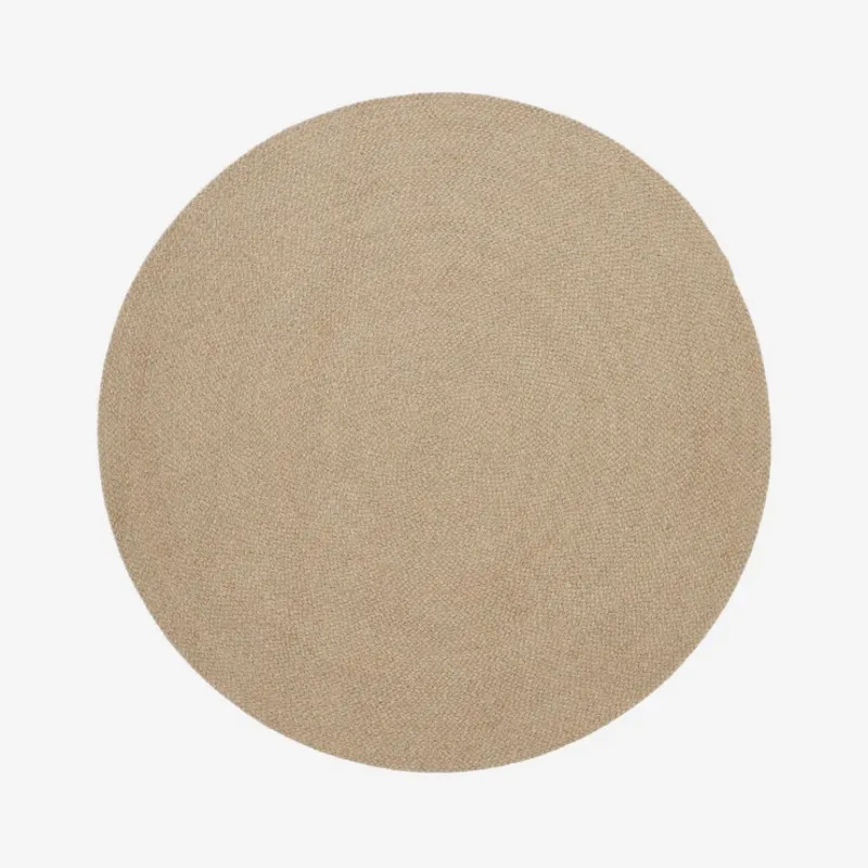 Alfombra redonda Despas de fibras sintéticas - beige Ø 200 cm en Beige - Muebles para el exterior, Uruguay | Kavehome