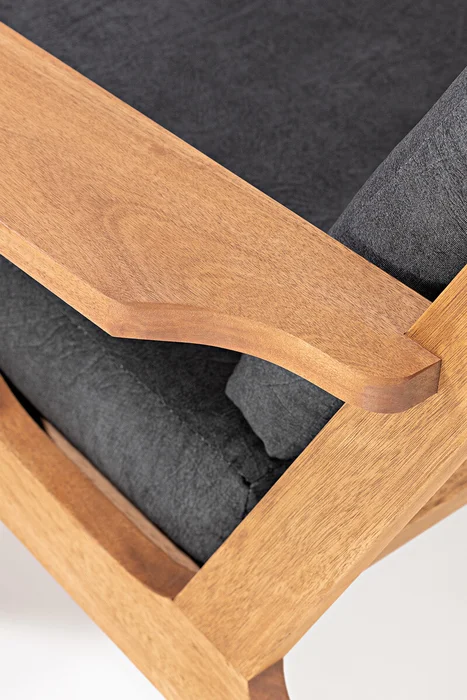 SOFA LOTUS 3 LUGARES ACQUABLOCK NEGRO 185x87x86CM JATOBA en natural y - Muebles para el exterior, Uruguay | Vinibel, vista 6