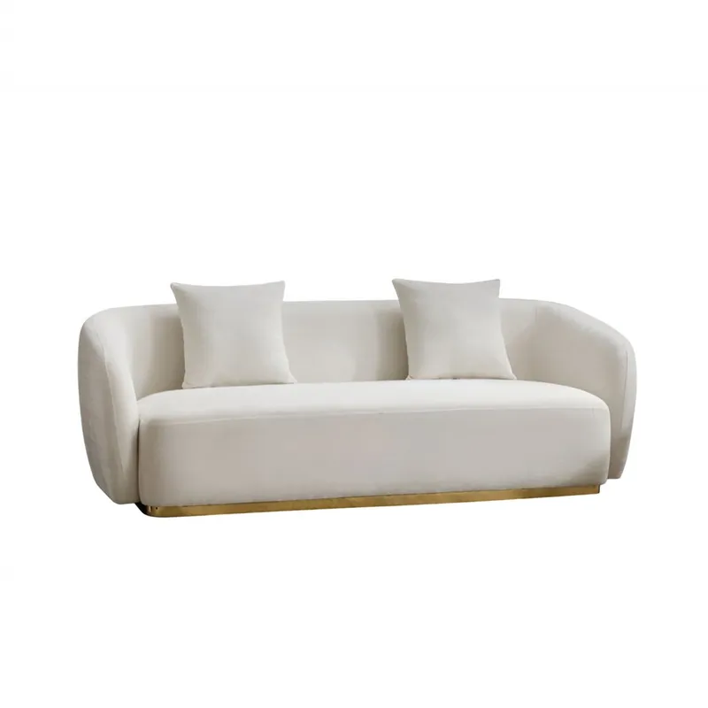 Sillon Alessio - 3 Cuerpo - Tela en Blanco - Sillones y sofás, Uruguay | Rústico Hogar