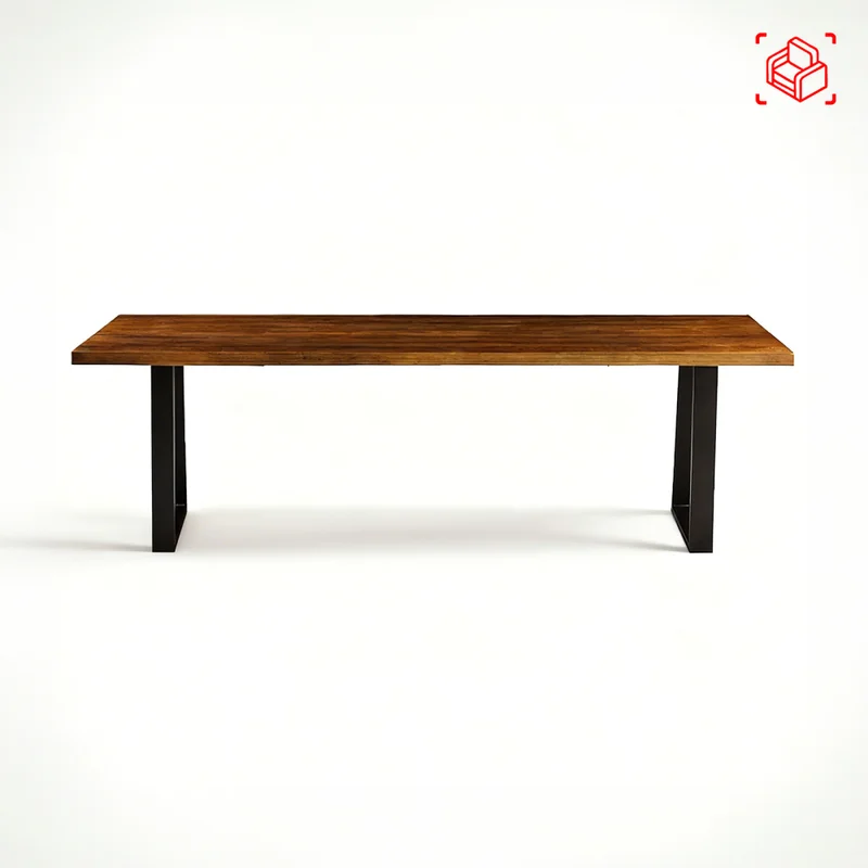 Banco De Comedor Madera-y-metal Marron York en Marrón - Sillas, Uruguay | Divino, vista 3