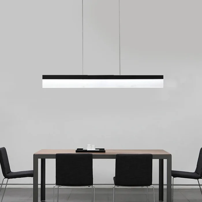 Luminaria Lineal LED Losail 120 cm en Negro - Lámparas colgantes, Uruguay | Serlux, vista 3