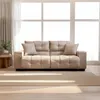 HELLEN- SOFA 2 CUERPOS HANNOVER MARRON CLARO en Beige - Sillones y sofás, Uruguay | Alfa Ventas, vista 2 de 5