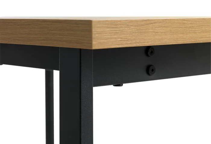 Mesa de comedor AABENRAA 80x120 roble/negro en Madera natural - Mesas de comedor, Uruguay | JYSK, vista 2