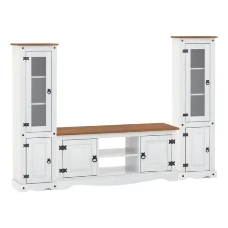 Promo Rack de TV + Paneleros Linea Naturale - Blanco en Blanco - Muebles para TV, Uruguay | La Cueva Muebles, vista 11