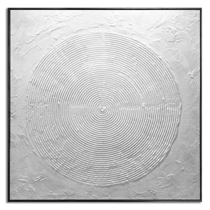 CUADROS CANVAS 80x80cm MARCO PINTURA ESFERA en Blanco - Decoración de pared, Uruguay | Decohogar, vista 2