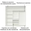 Ropero Placard Matrimonial Austin 4 Puertas Corredizas 215cm con 2 Esp - Roperos y placares, Uruguay | Balton, vista 37 de 42