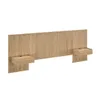Respaldo 2 plazas continuo con mesa de luz Chloe - Moderna - Hanover en Madera natural - Respaldos de cama, Uruguay | Rústico Hogar, vista 1 de 5