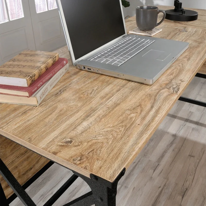 Escritorio Esquinero en L - Sauder - Linea Steel River en Madera natural - Escritorios, Uruguay | Ecowood, vista 3