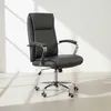 Silla De Escritorio Pu-y-acero Negro D-422 en Negro - Escritorios y sillas de escritorio, Uruguay | Divino, vista 1 de 7