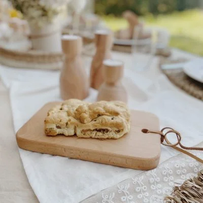 Tabla panera de madera con bolsita de lino en Madera natural - Decoración, Uruguay | Dreams On Time, vista 3