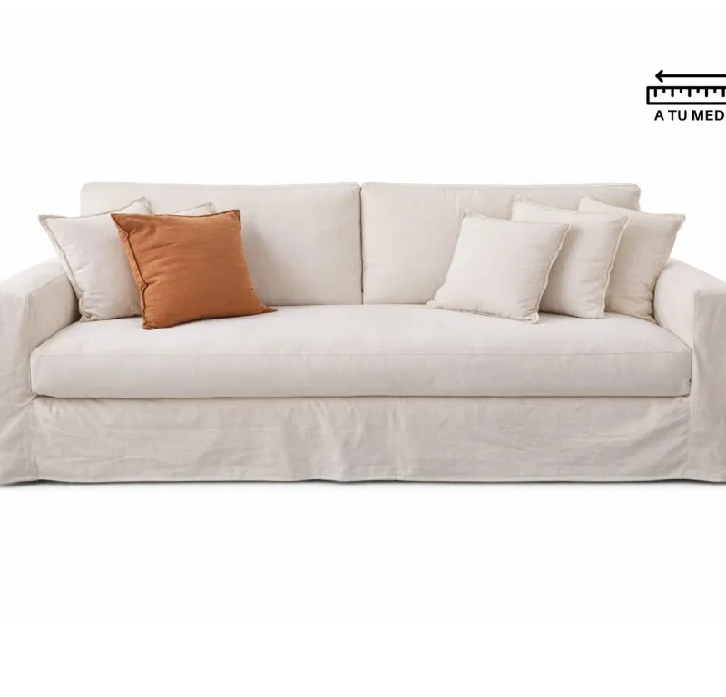 Sofá 3 cps Desenfundable 2.20m en Beige - Sillones y sofás, Uruguay | Finkel