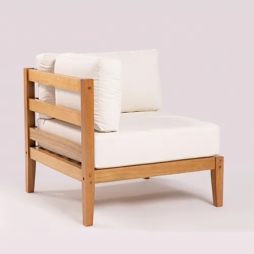 ESQUINA CANNES RIPADA ACQUABLOCK CRUDO 74x74x66CM JATOBA - Muebles para el exterior, Uruguay | Vinibel