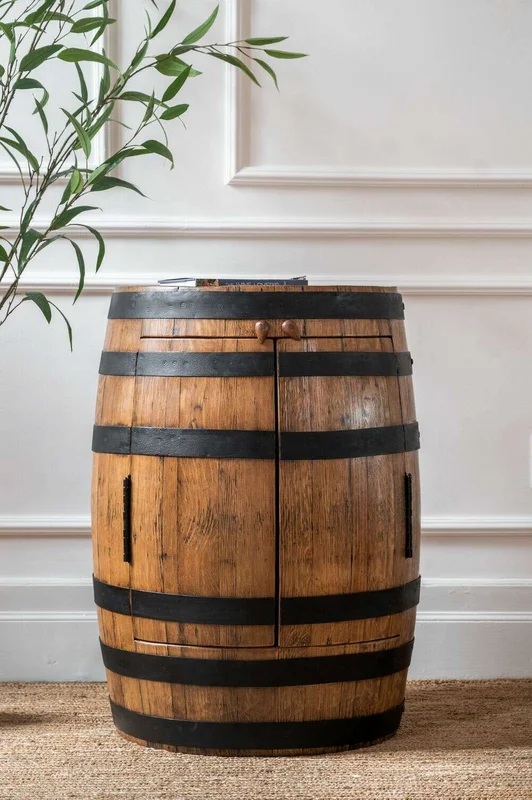 MUEBLE BAR - BARRIL DE ROBLE ANTIGUO en Madera natural - Bibliotecas, Uruguay | La Iberica, vista 4