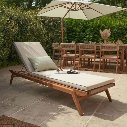 Reposera Oasis en Madera natural - Muebles para el exterior, Uruguay | Naterial Uruguay