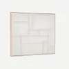 Cuadro Klis de lino con formas geométricas blanco - 80 x 100 cm en Blanco, Gris - Decoración de pared, Uruguay | Kavehome, vista 7 de 7
