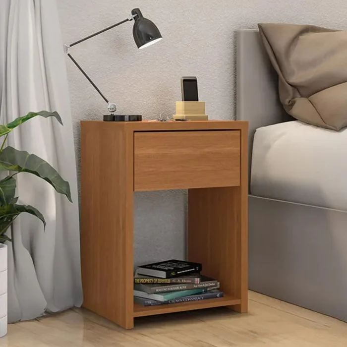 Mesa de Luz 1 Cajón - Triunfo - Cinamomo en Marrón - Mesas de luz, Uruguay | Rústico Hogar, vista 2
