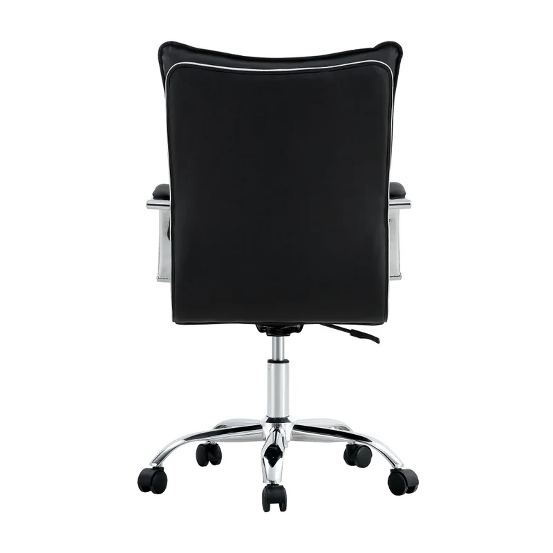 Silla De Escritorio Simil-cuero Negro 6226 en Negro - Sillas de escritorio, Uruguay | Divino, vista 4