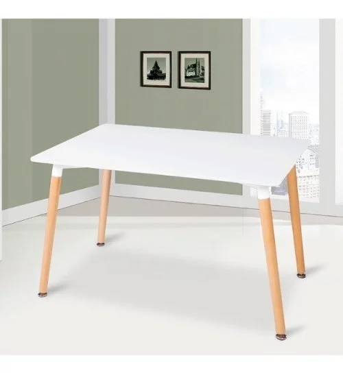 Mesa Eames Rectangular 1,20 Tapa Blanca en Blanco - Mesas de comedor, Uruguay | Soy Hogar, vista 4