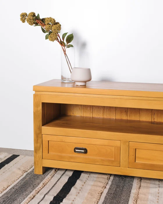 RACK ITACARÉ 1,20mt en Madera natural - Muebles para TV, Uruguay | Fundamento Muebles, vista 2