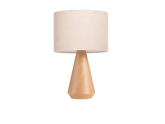 Lámpara de Mesa Cónica Madera Natural en Madera natural - Lámparas de mesa, Uruguay | Finkel