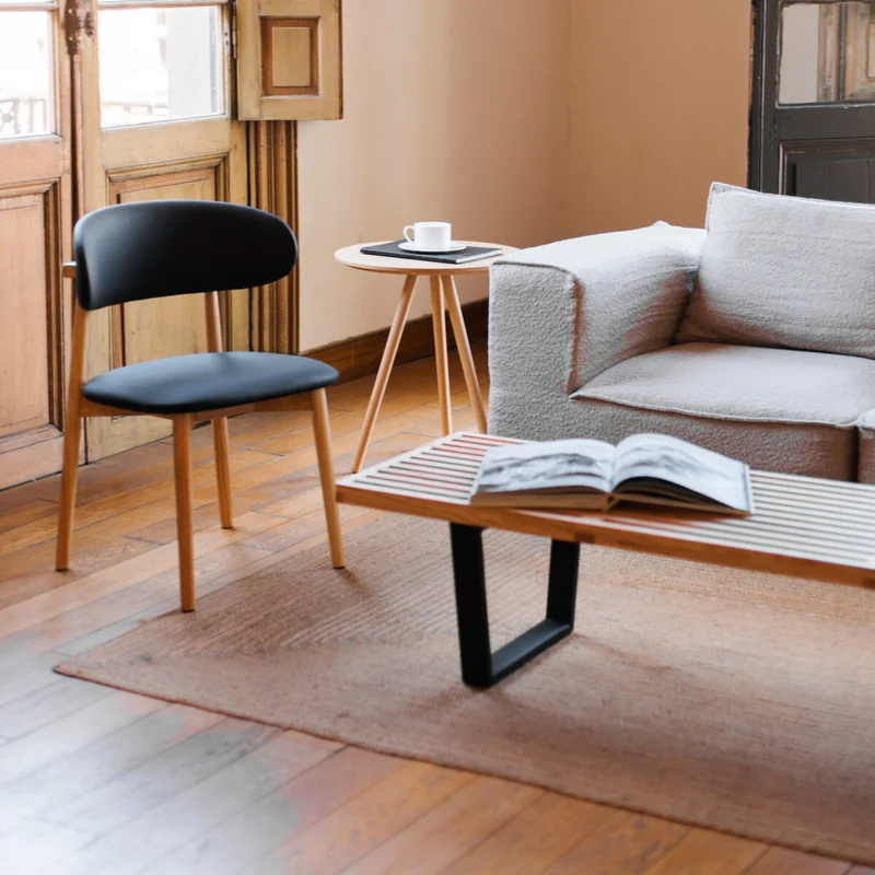 Mesa baja Nelson Bench - Black en Madera natural - Mesas de living, Uruguay | Samic, vista 3
