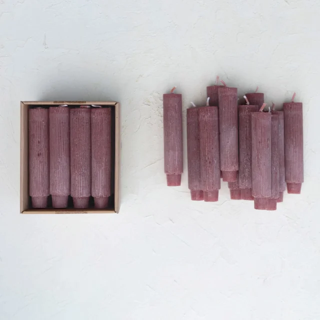 SET DE 12 VELAS DE PARAFINA ROSA H12 en Rosa - Velas y Portavelas, Uruguay | Sentido Jose Ignacio, vista 2