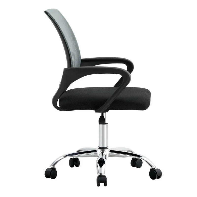 Silla De Escritorio Malla Gris Hy-520p en Gris - Escritorios y sillas de escritorio, Uruguay | Divino, vista 3