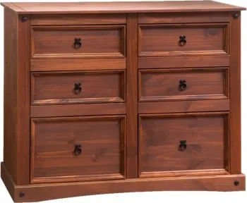 COMODA 6 CAJONES MEXICANA CS383 - Cómodas, Uruguay | Igoa