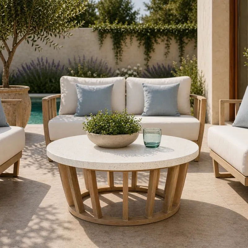 Woodland Mesa Centro en Madera natural - Muebles para el exterior, Uruguay | Aihaus