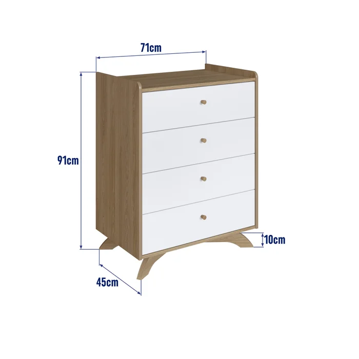 Cajonera Vika – Marrón - Cómodas, Uruguay | RM Muebles y Deco, vista 2