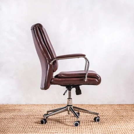 Silla De Oficina Zara Chocolate en Marrón - Sillas de escritorio, Uruguay | Aihaus, vista 5