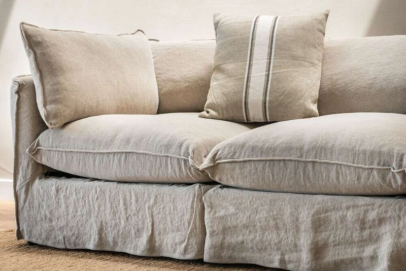 ALMOHADON FERMIN - 50 X 50 CMS en Beige - Textiles, Uruguay | La Iberica, vista 7