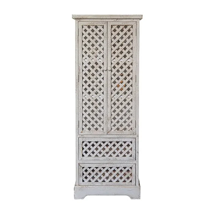 Mueble Vintage Blanco Vertical en Blanco - Aparadores y recibidores, Uruguay | Decotech, vista 3
