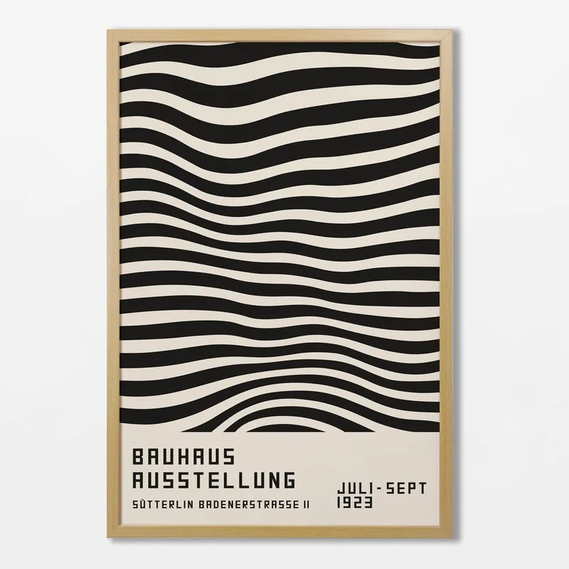 Bauhaus - Black stripes en Multicolor - Láminas, Uruguay | La Cuadrería