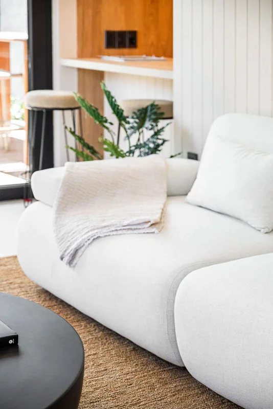SILLON FOA - LINO ANTIMANCHAS - 2.20 MTS en Blanco - Sillones y sofás, Uruguay | La Iberica, vista 4