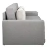 SOFA CAMA 1.76 MTS - PARRILLA EXTENSIBLE - TELA GRIS CLARO - ALMOHADONES PEQUEÑOS EN TELA CLARA en Beige, Claro, Gris - Sillones y sofás, Uruguay | Champagne Home, vista 5 de 5