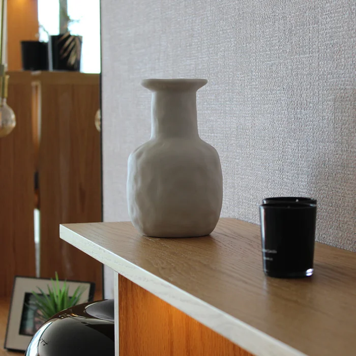 Jarrón de cerámica Solano en Blanco - Decoración, Uruguay | Buho Store