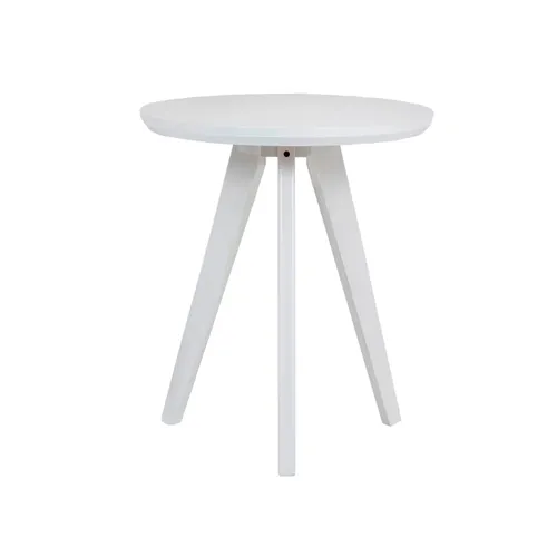 Mesa auxiliar Lu - Blanca en Blanco - Mesas de living, Uruguay | Walnut