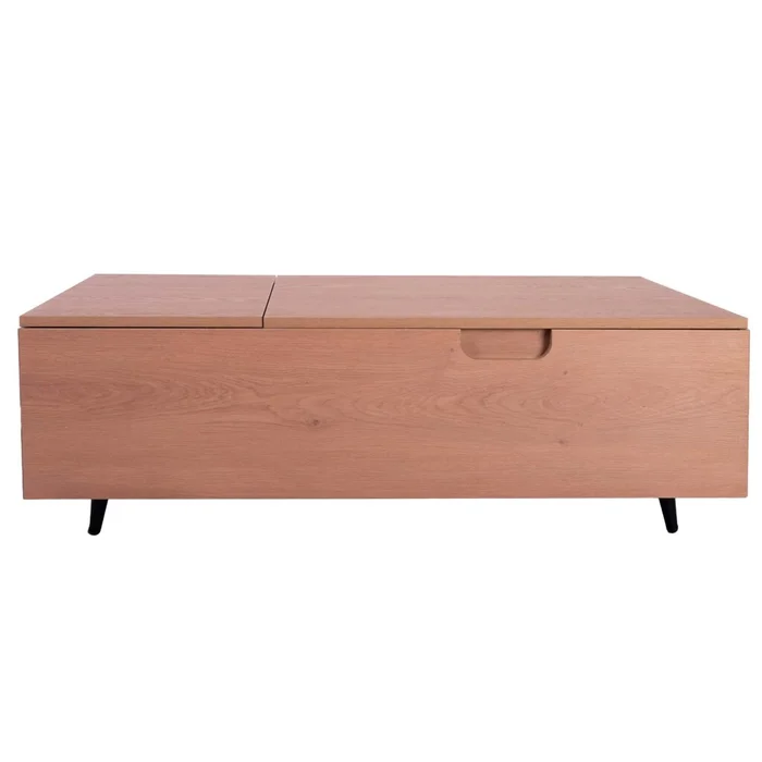 Mesa Ratona Rebatible Melamina Natural-beige Alelí Natural en Madera natural - Mesas de living, Uruguay | Divino