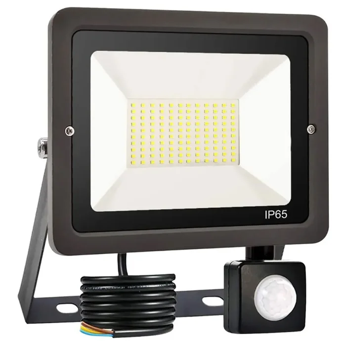 Proyector LED Sensor Movimiento 20W Luz Cálida en Negro - Lámparas colgantes, Uruguay | Serlux