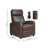 Sillon reclinable 1 cuerpo con masajeador y calefaccion - Marrón en Marrón - Sillones y sofás, Uruguay | La Cueva Muebles, vista 4 de 10