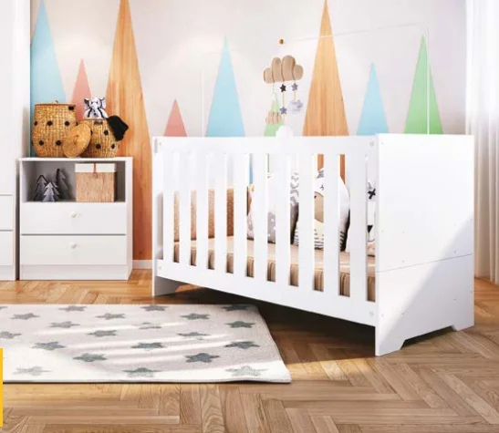 Cuna Zuri – Transformable 3 en 1 con Cajonera - Dormitorio, Uruguay | RM Muebles y Deco, vista 2