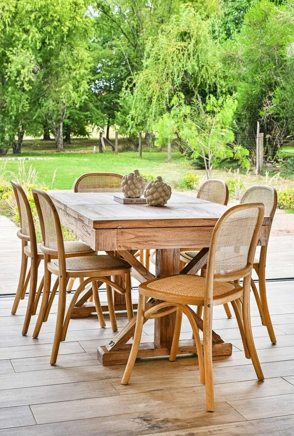MESA COMEDOR EXTENSIBLE - 1.40 A 1.90 MTS - OLMO - Mesas de comedor, Uruguay | La Iberica, vista 2